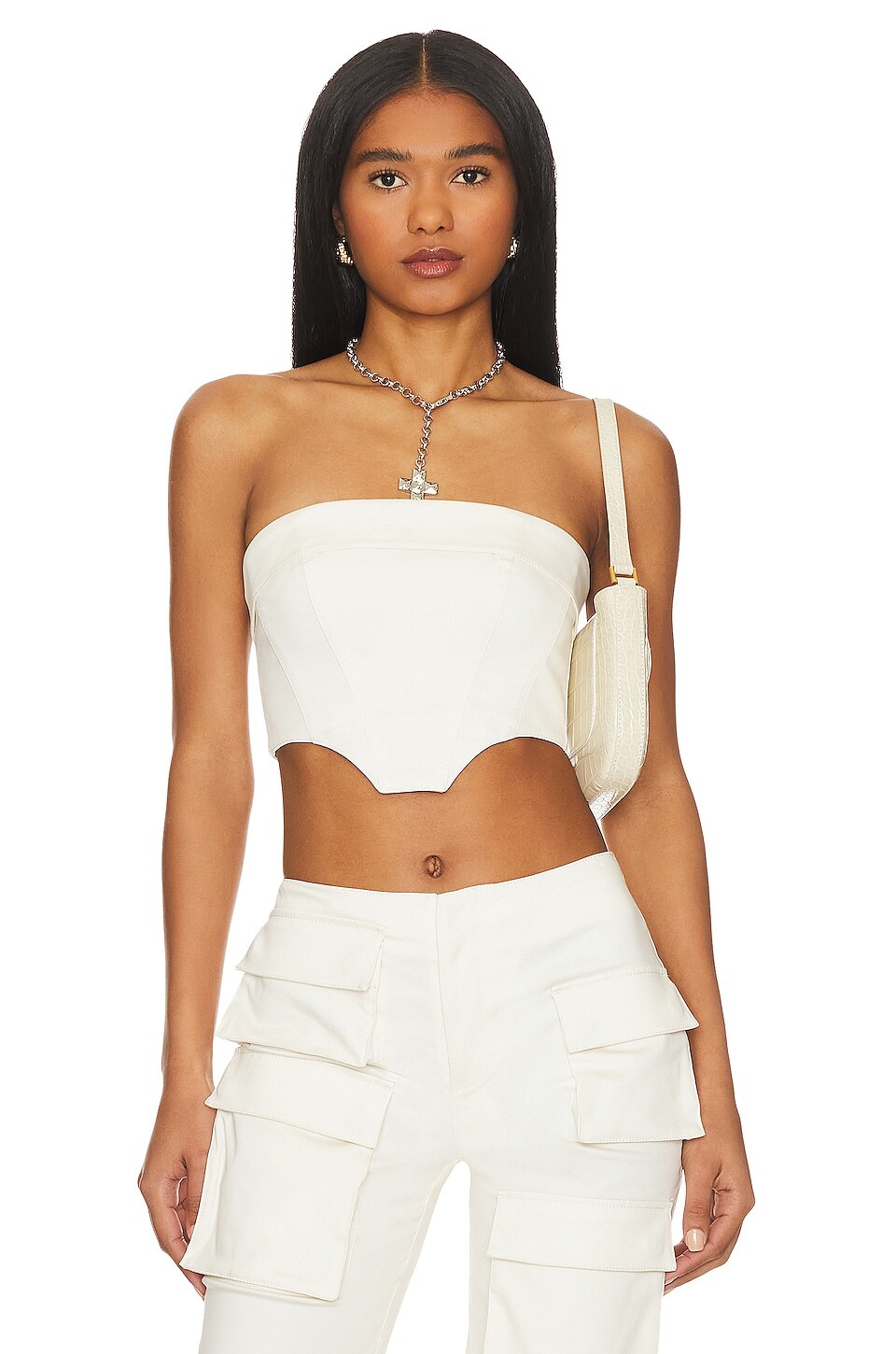 

Топ h:ours Sedona Corset Crop, кремовый