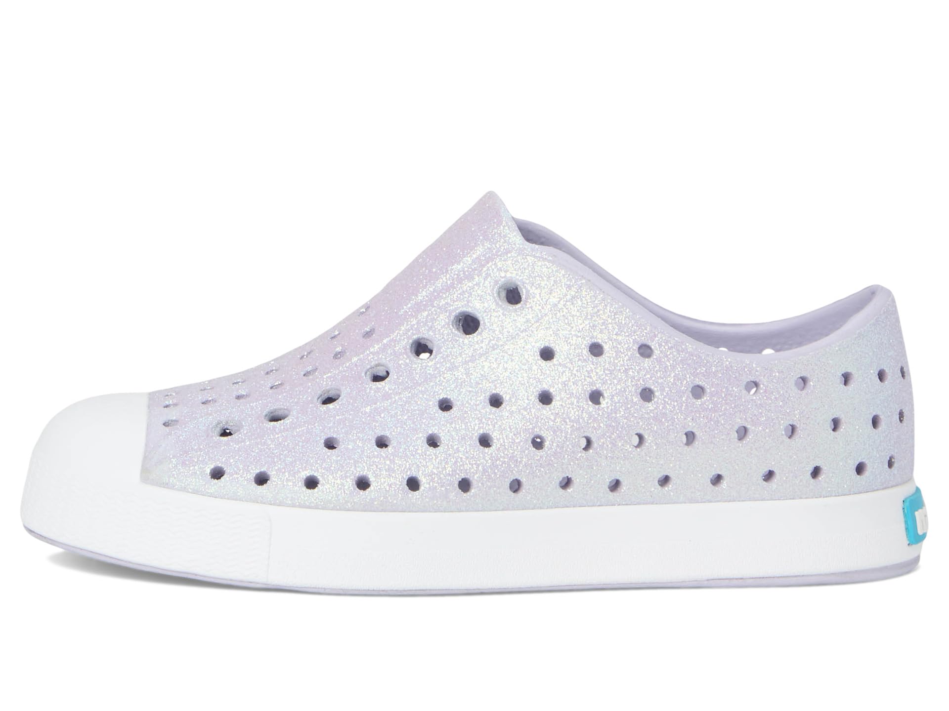Кроссовки Native Shoes Kids Jefferson Bio-Bling, цвет Future Purple Bling/Shell White — фото 4