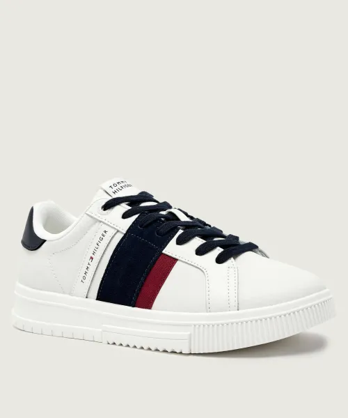 

Кожаные кроссовки Tommy Hilfiger, белый