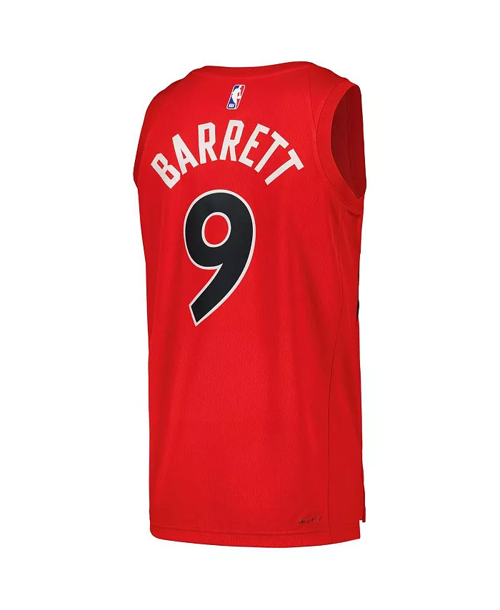 Мужская и женская майка игрока RJ Barrett Red Toronto Raptors Swingman - Icon Edition Nike — фото 3