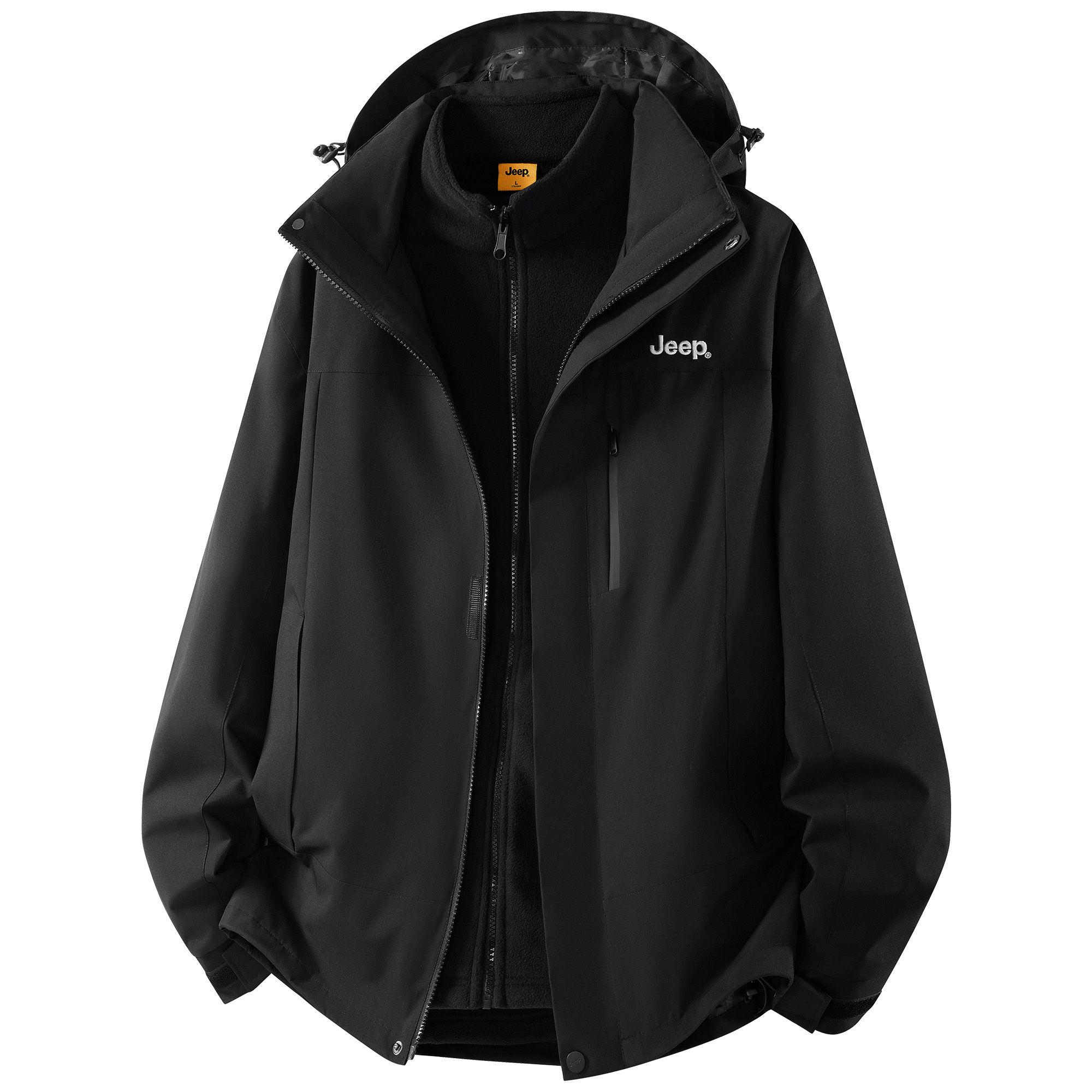 

Jeep Городская куртка для отдыха унисекс, Black (Fleece Liner+Shell Clothing Sets)