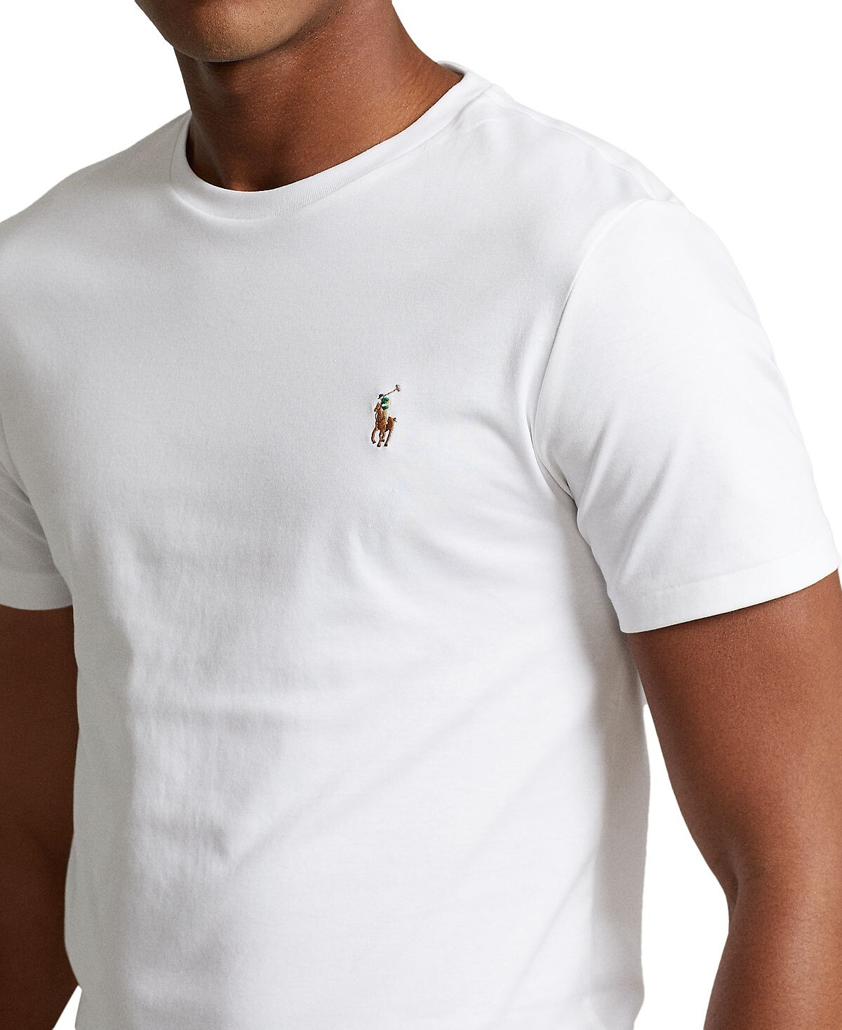 Мужская приталенная футболка из мягкого хлопка на заказ Polo Ralph Lauren — фото 3
