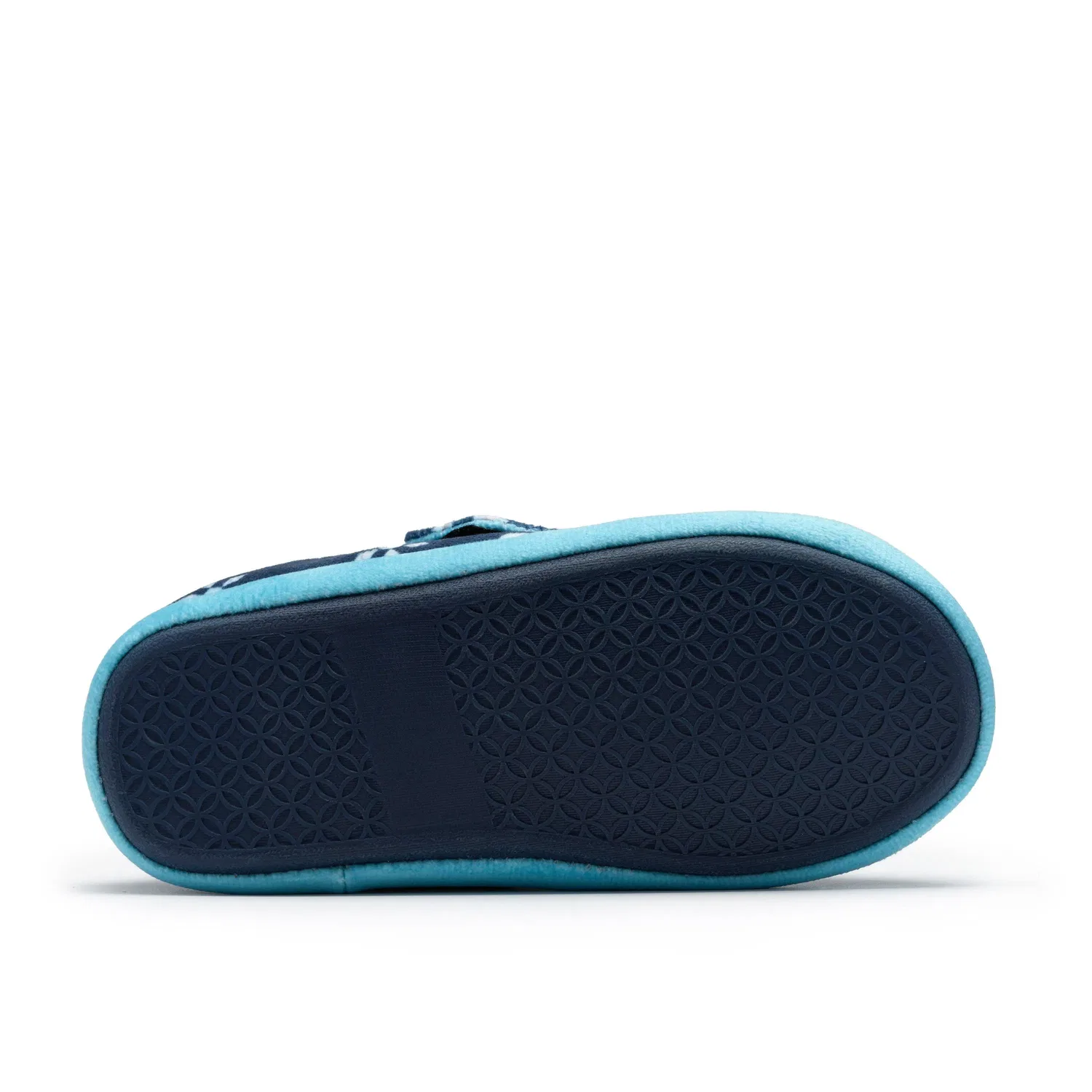 Тапочки детские с узором снежинки Clarks, синий — фото 3