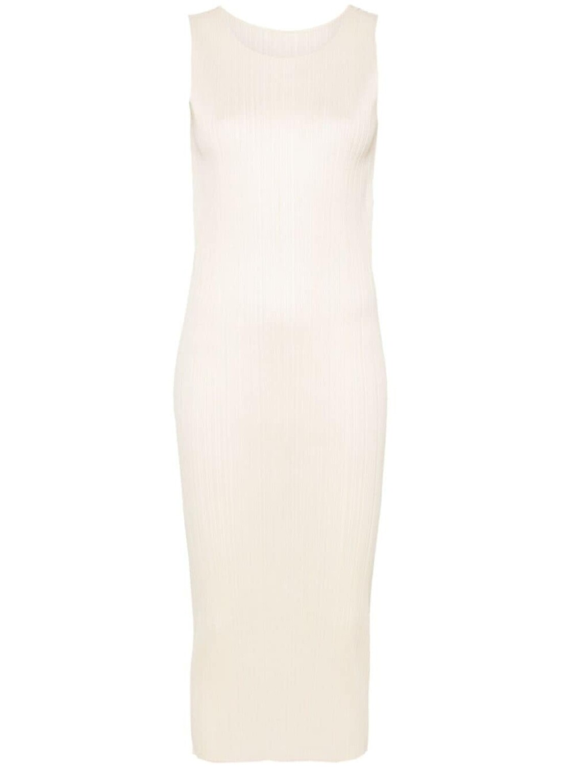 

Pleats Please Issey Miyake платье миди New Colorful Basics 3, нейтральный цвет