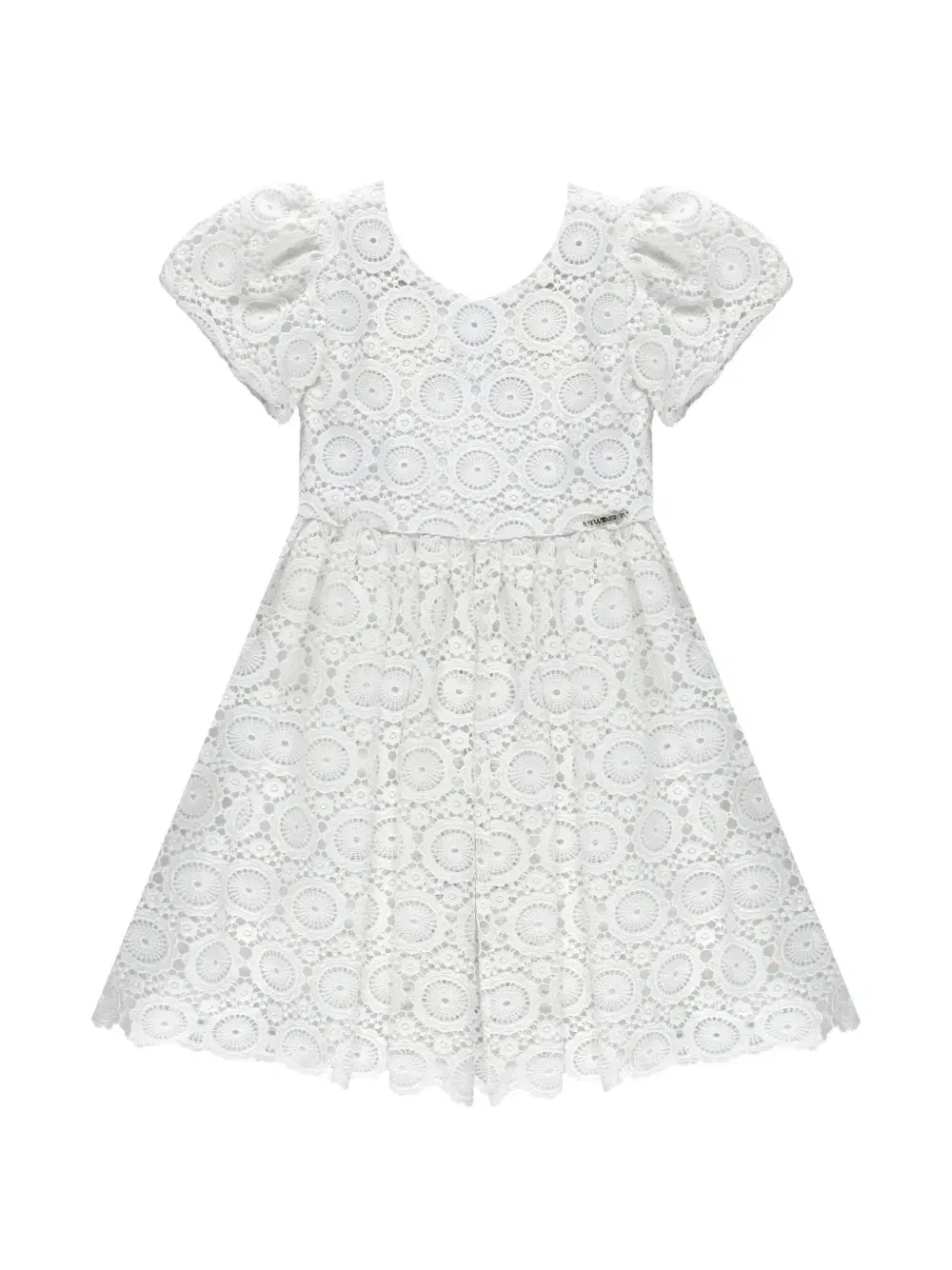 Платье со шнуровкой Twinset Kids, белый