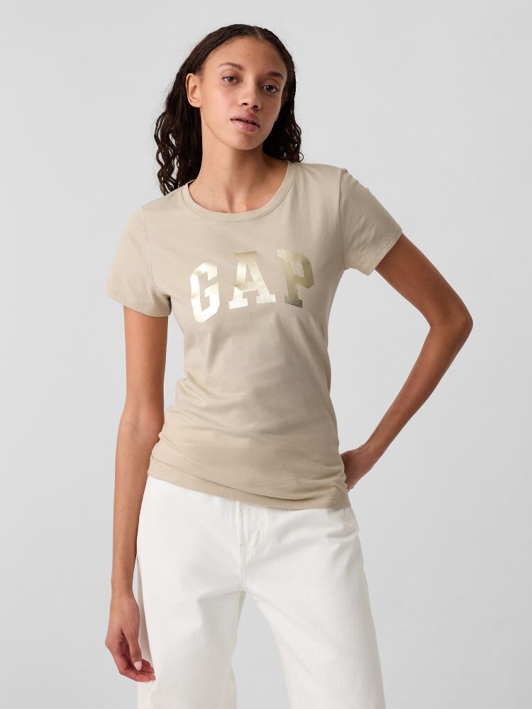 

Футболка с логотипом Gap, бежевый