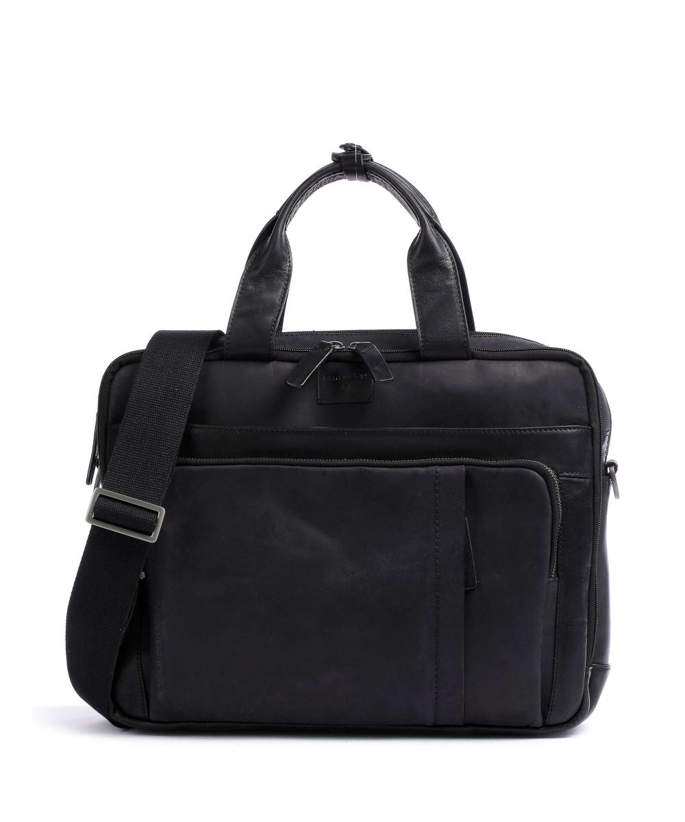 

Портфель Brick Lane 15″ кожаный Strellson, черный