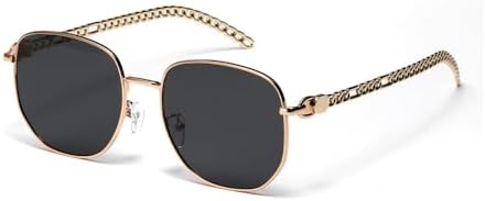 

Солнцезащитные очки в винтажном ретро-стиле 2026 года для женщин, квадратной формы, с защитой от УФ-излучения, в стиле солнцезащитных очков для женщин и мужчин MTZJH, Gray