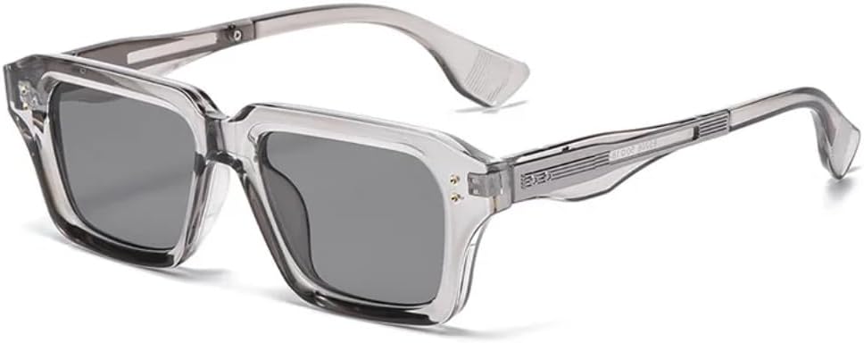 

Классические солнцезащитные очки с заклепками для женщин и мужчин, в винтажном панк-стиле, популярные для активного отдыха, вождения и роскошные (серый, светло-серый) TVTBBVV, Gray Light Gray