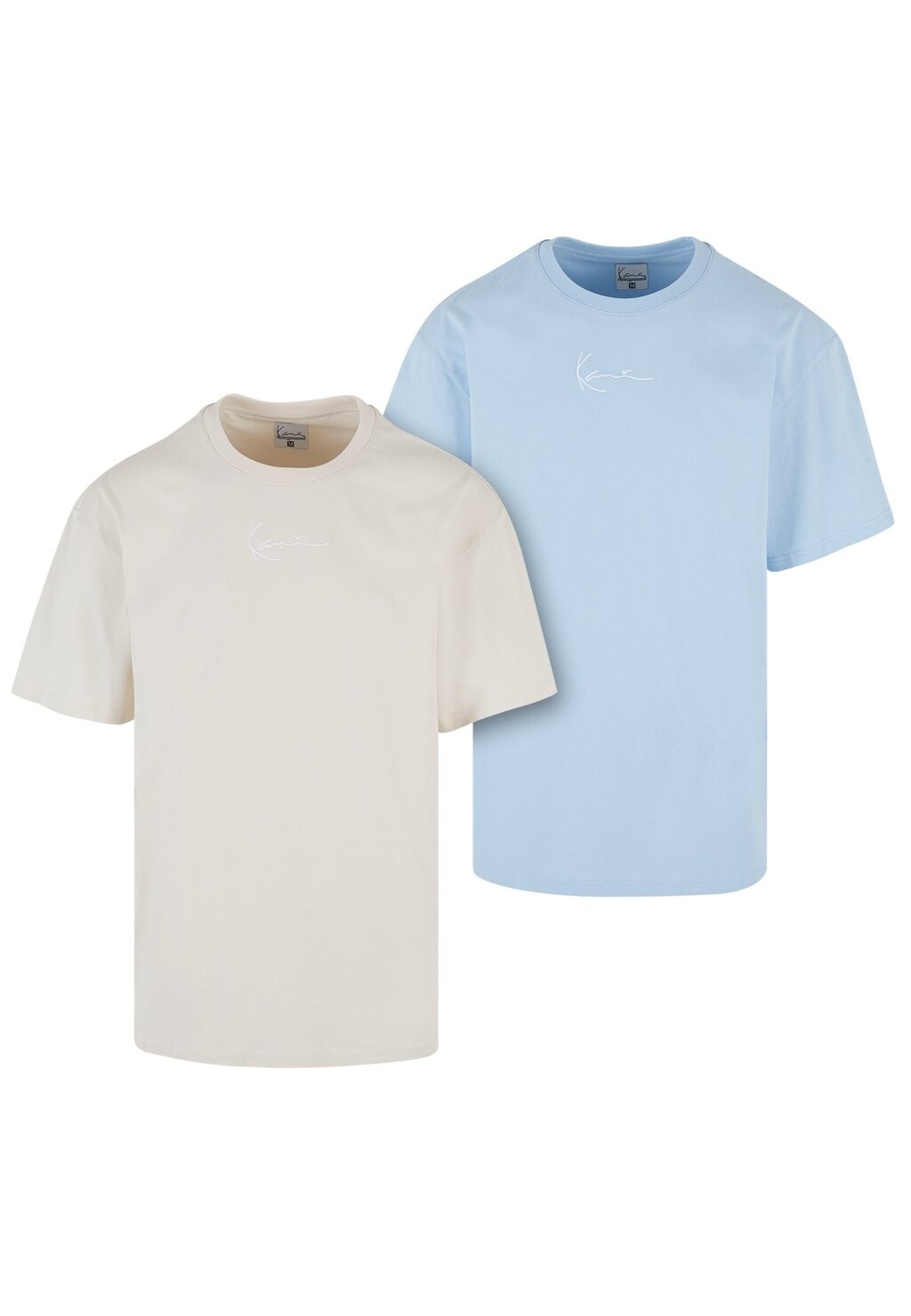 

Футболка базовая SIGNATURE ESSENTIAL TEE 2-PACK Karl Kani, цвет light blue off white