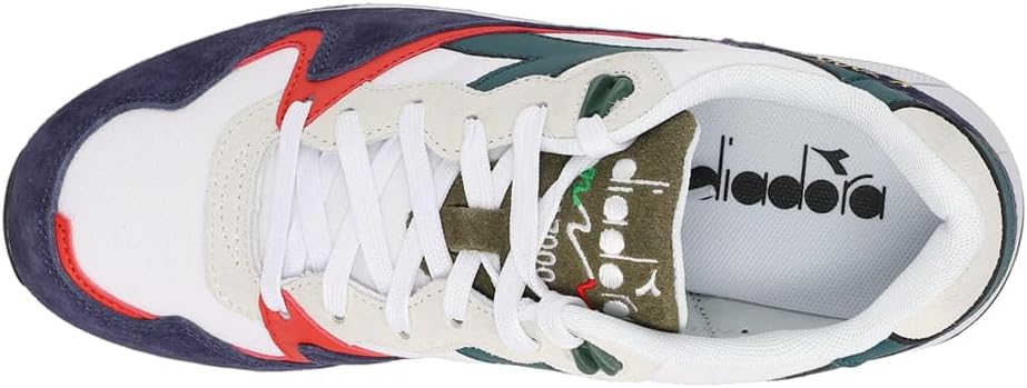 Мужские кроссовки Diadora V7000 синие на шнуровке, повседневные - синий — фото 4