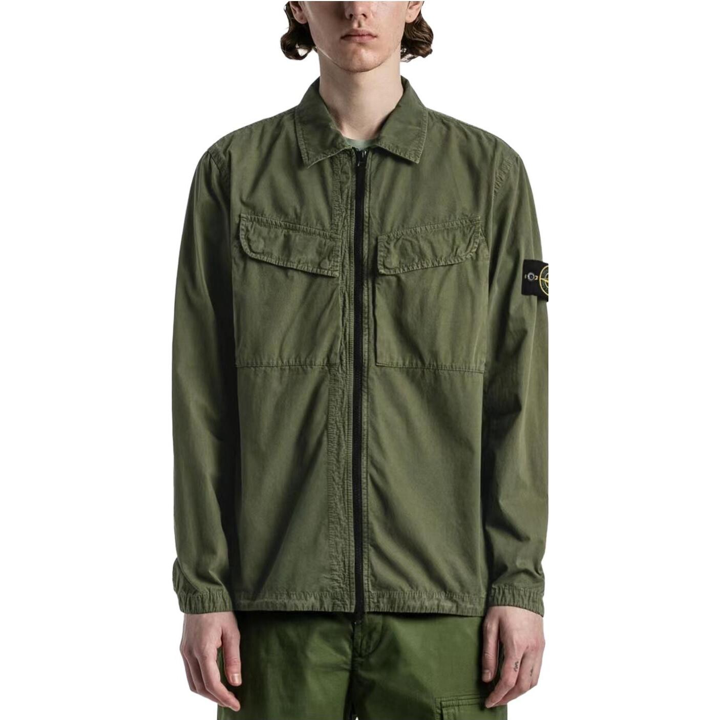 Куртка мужская зеленая Stone Island, зеленый — фото 4