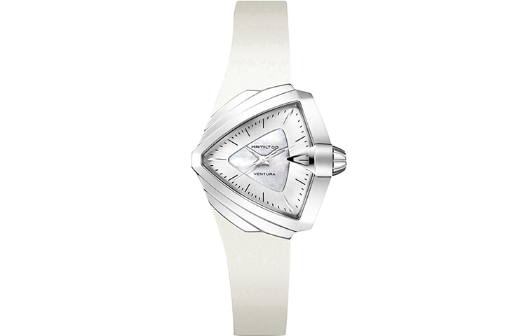 

Hamilton Часы Women's Watch, Silver Dial White Strap