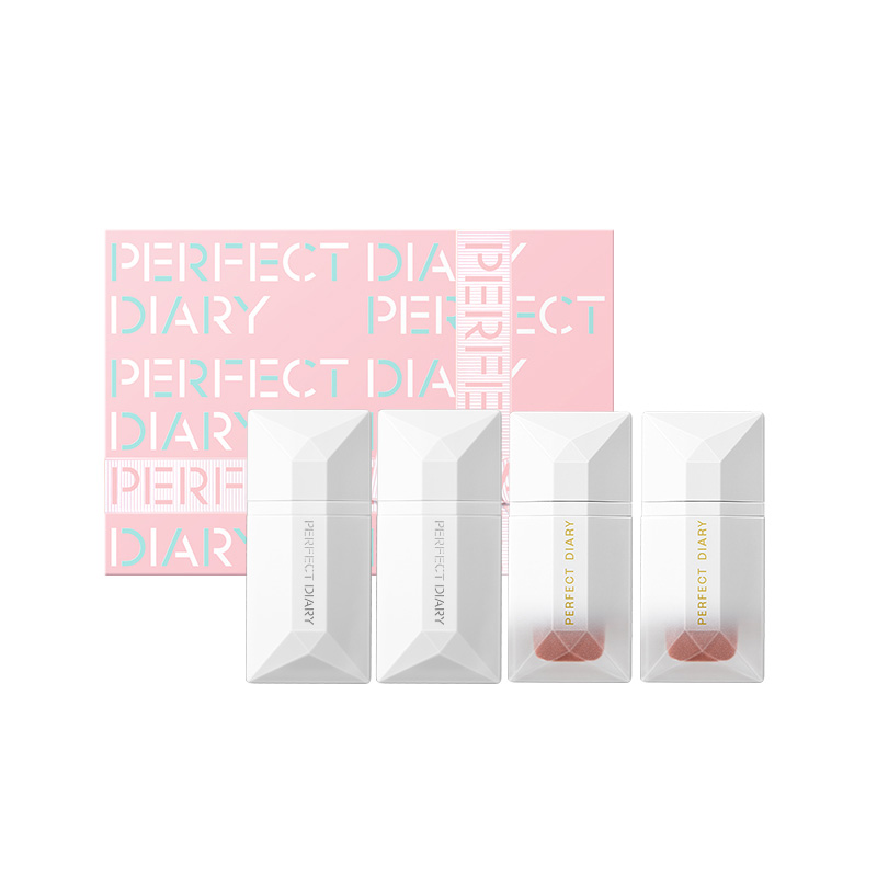 PERFECT DIARY набор жидких помад dewy pink в коробке матовое покрытие с матовой текстурой