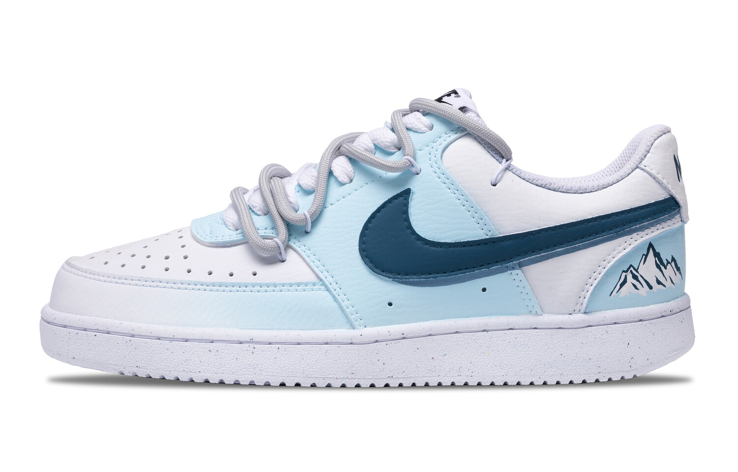 

Кроссовки Nike Court Vision 1 Skateboarding Shoes Men Low-top White/blue, голубой, Синий, Кроссовки Nike Court Vision 1 Skateboarding Shoes Men Low-top White/blue, голубой
