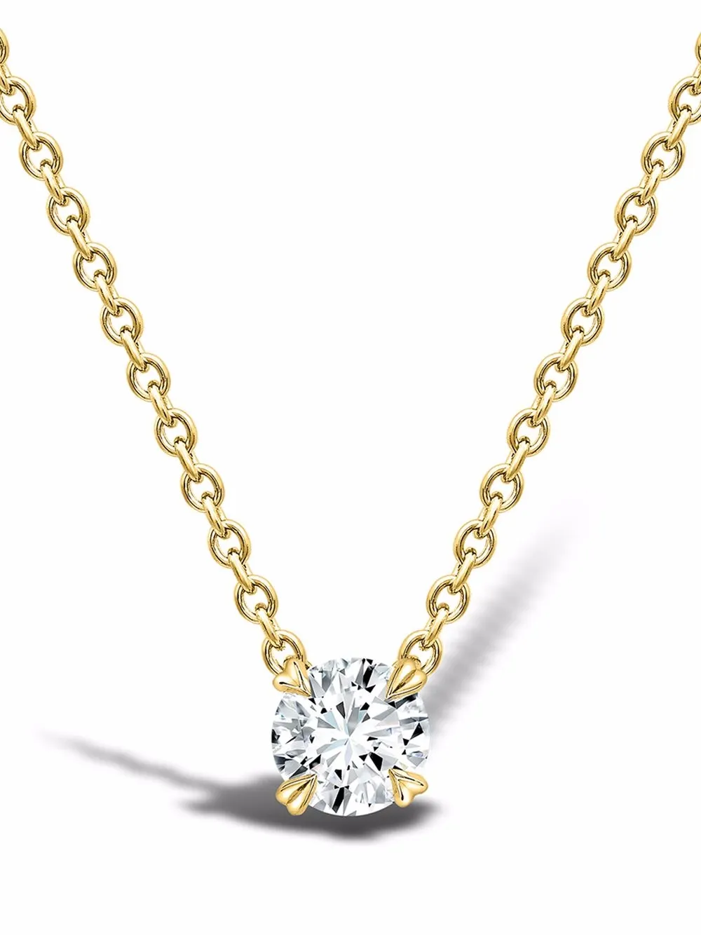 

Колье из желтого золота с бриллиантом Windsor 0.32ct Pragnell, золотой