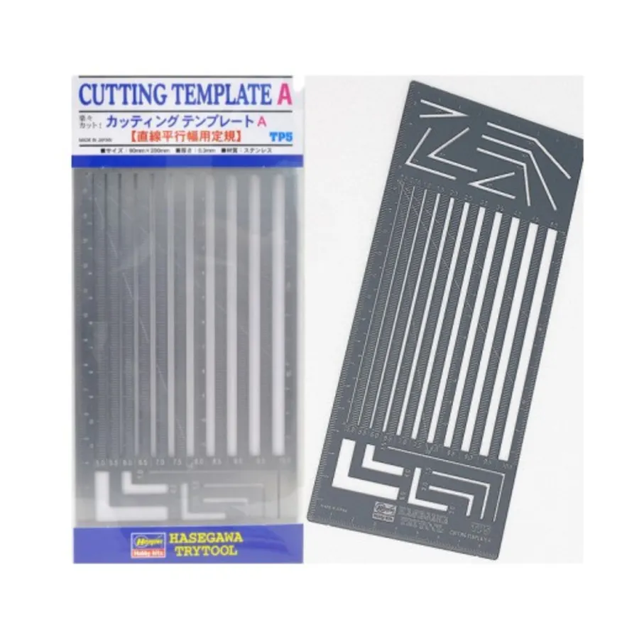 

Шаблон для нанесения прямой и параллельной ширины, Modelling Supplies (Hasegawa)