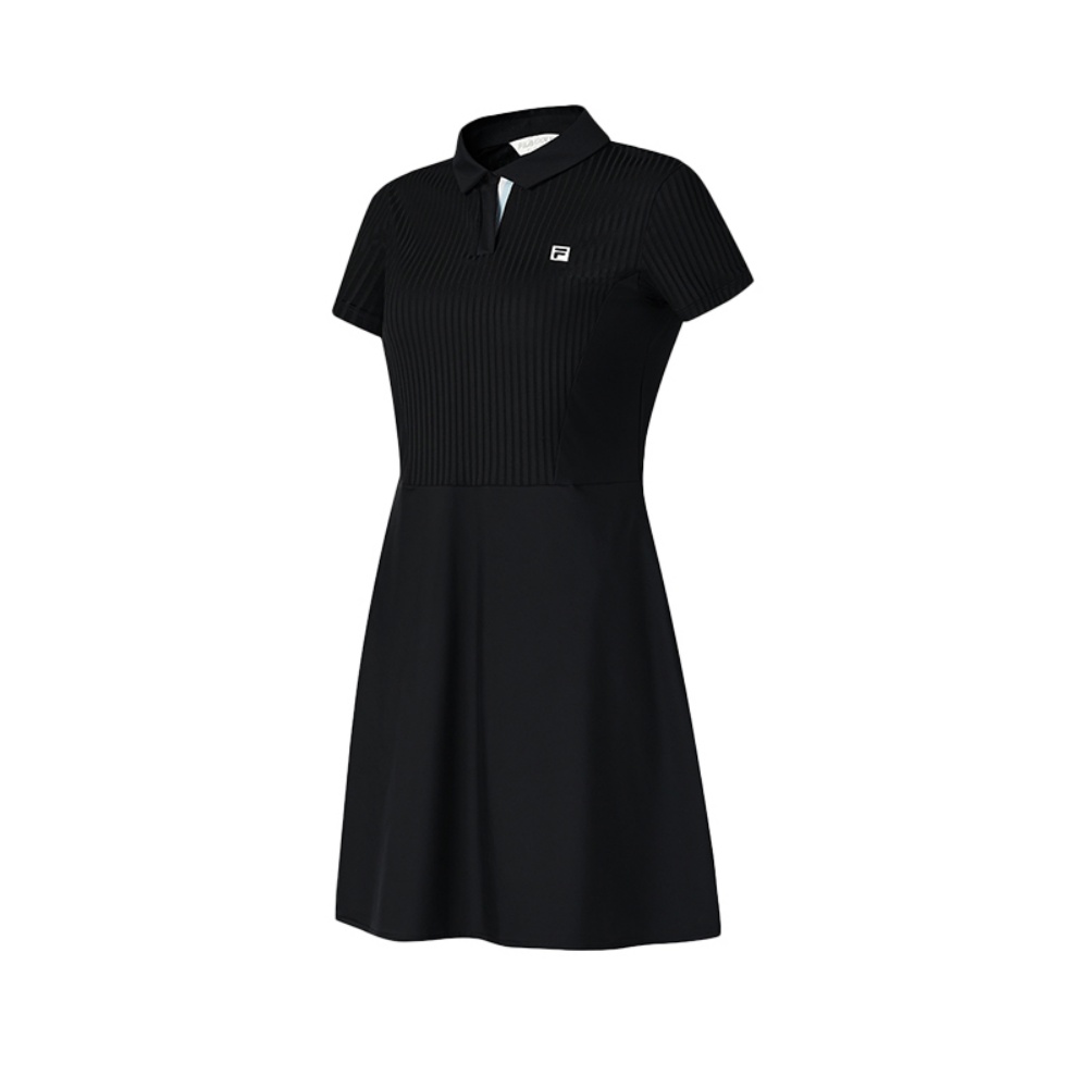 

FILA Golf Series короткое платье с короткими рукавами для женщин Pitch Black