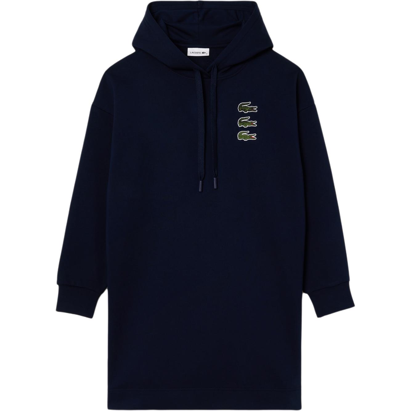 

LACOSTE Женское платье с длинными рукавами морского синего цвета