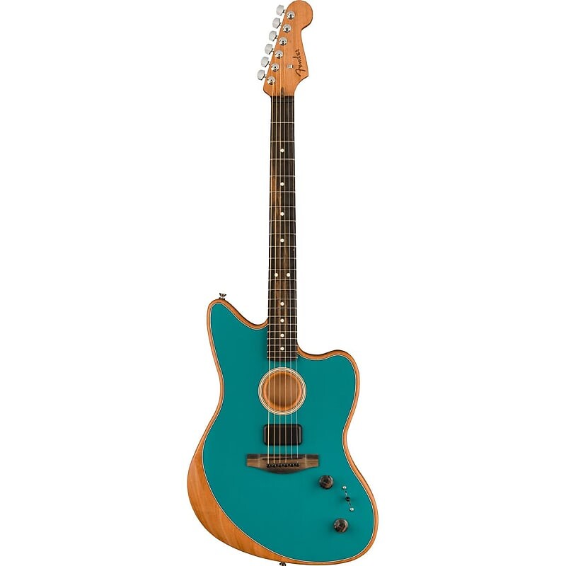 

Акустическая гитара Fender American Acoustasonic Jazzmaster Acoustic Electric Guitar, Ebony Fingerboard, Ocean Turquoise