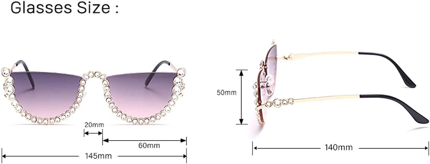 

XINXIN Модные женские солнцезащитные очки в полуободковой оправе для уличных фотосессий, вечеринок и отдыха на открытом воздухе (Цвет: C, Размер: Средний), C