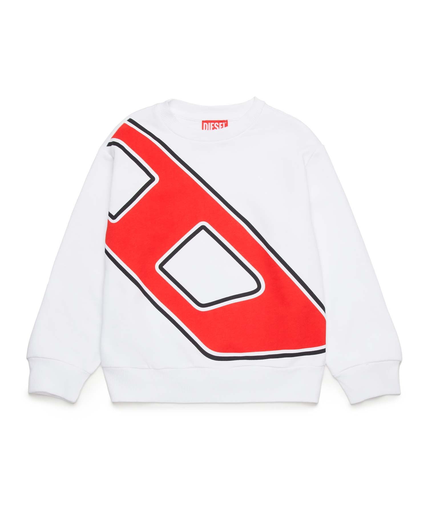 Детская и подростковая толстовка с логотипом бренда DIESEL, White
