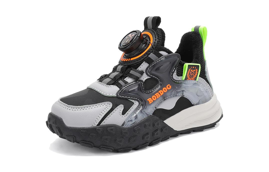 

Прочная теплая повседневная обувь для детей BOBDOG, черный/серый