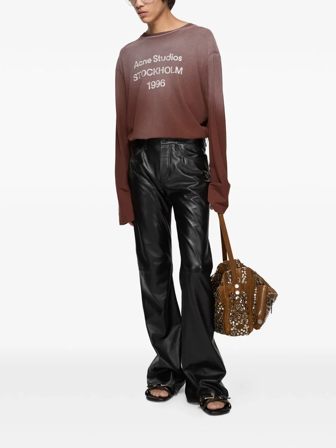 Лонгслив с логотипом Acne Studios — фото 2