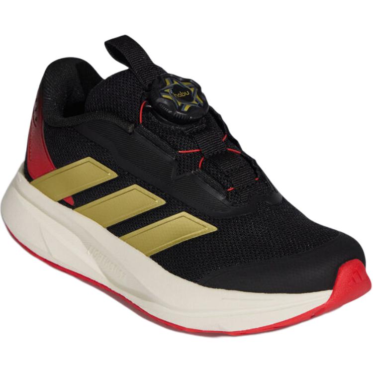 Adidas DURAMO Low top Беговые Кроссовки Black Gold Red для детей — фото 4
