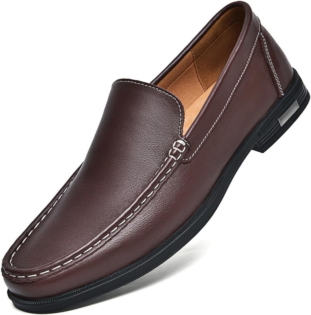 

Итальянские лоферы из натуральной кожи Pelle Swzec, коричневый