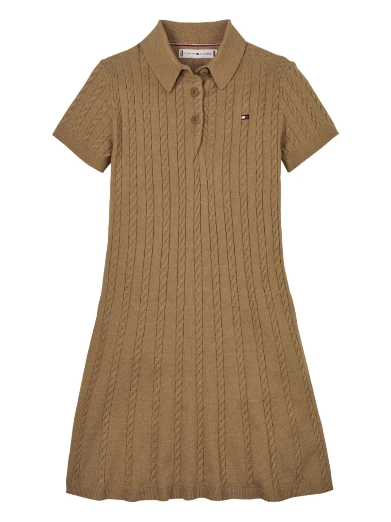 

Платье-поло Tommy Hilfiger Junior, коричневый