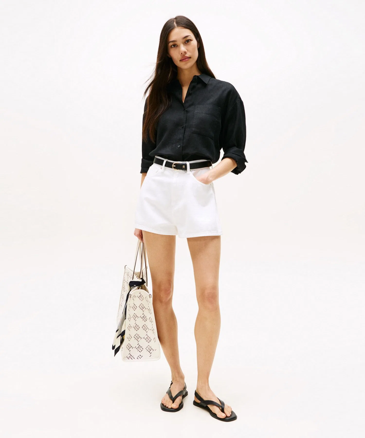 Женская рубашка TOMMY HILFIGER из льна — фото 3