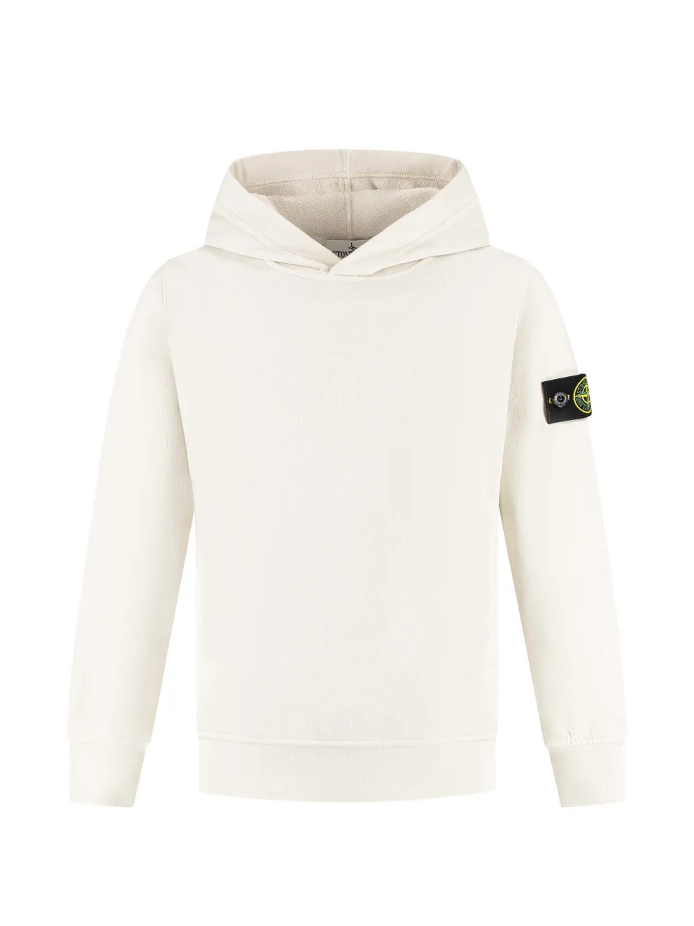 

Худи с нашивкой-логотипом Stone Island Junior, бежевый