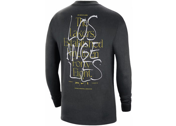 Футболка x nba los angeles lakers cts max90 футболка с длинным рукавом Nike, черный — фото 2