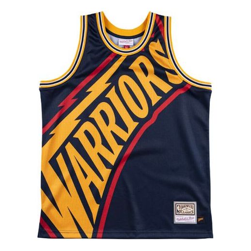 

Джерси Mitchell & Ness Big Face Jersey 'Golden State Warriors', темно-синий