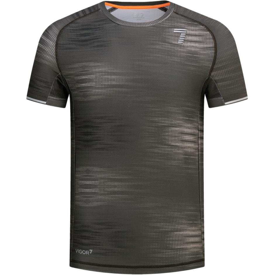 EMPORIO ARMANI Футболка EA7 мужская оливкового цвета — фото 3