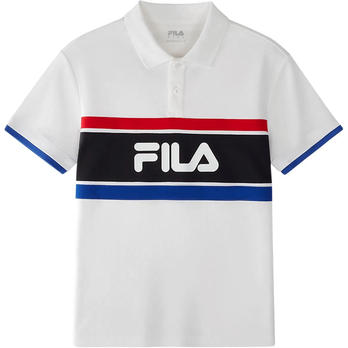 Поло детское белое FILA KIDS