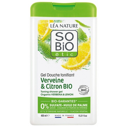 

Lea Nature So Bio Etic Бодрящий гель для душа с лимонной вербеной и органическим лимоном 450 мл Markenlos