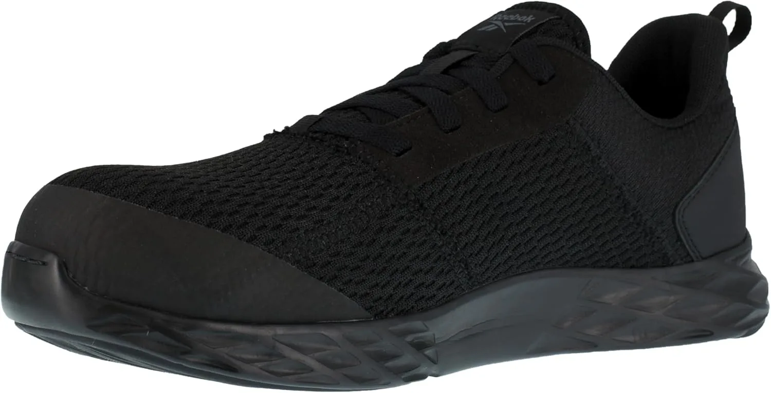 Мужские защитные кроссовки Reebok Astroride Strike Work Comp Toe для работы и безопасности, черный — фото 4