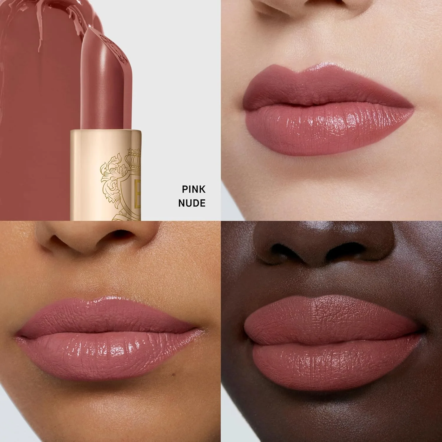 Помада Bobbi Brown Luxe | Яркая, ухаживающая за кожей помада для насыщенного сатинового финиша | Масло ромашки и воск из цветков жасмина, 0,12 унции, 01 Pink Nude (Pale nude pink) — фото 2