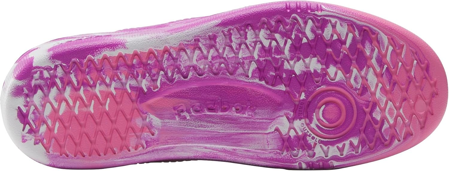Кроссовки Reebok Unisex-Child Kid's Classic Nylon, белый/бордовый — фото 4