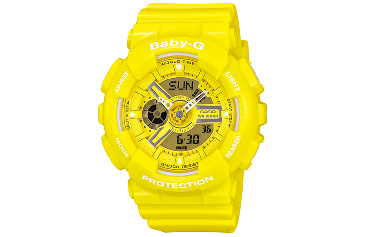 

CASIO Женские часы BABY-G желтые BA-110BC-9