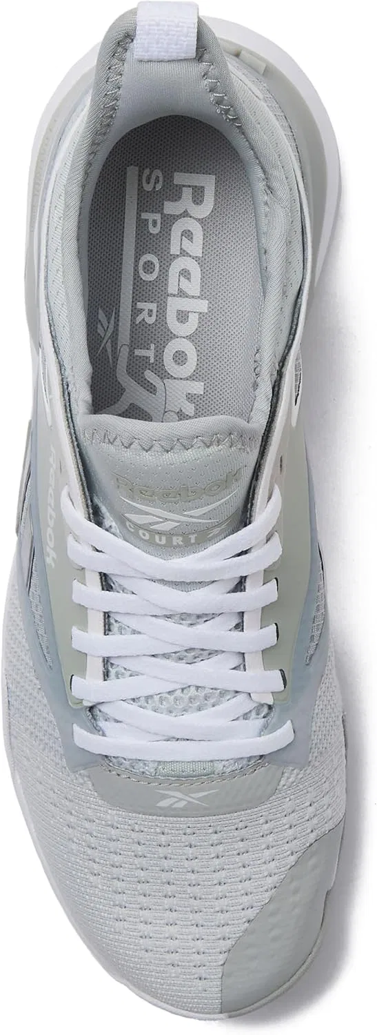 Кроссовки для корта Reebok Nano Court, серые/белые — фото 4