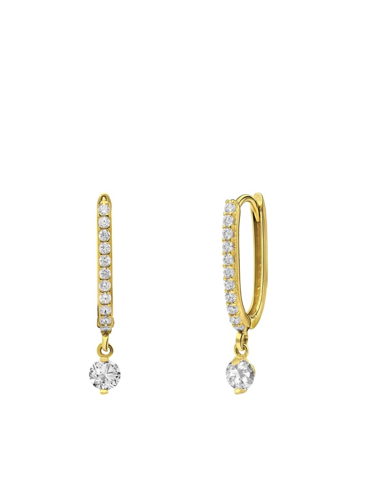 

Круглые серьги из золота 585 пробы Lucardi