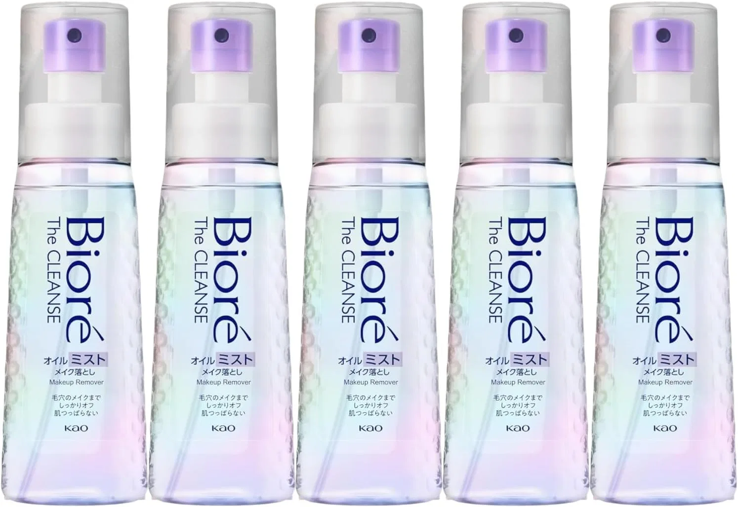 Набор Moruro — Очищающее масло-мист Biore Zakurin Oil Mist Makeup Remover 120 мл, набор 5 шт