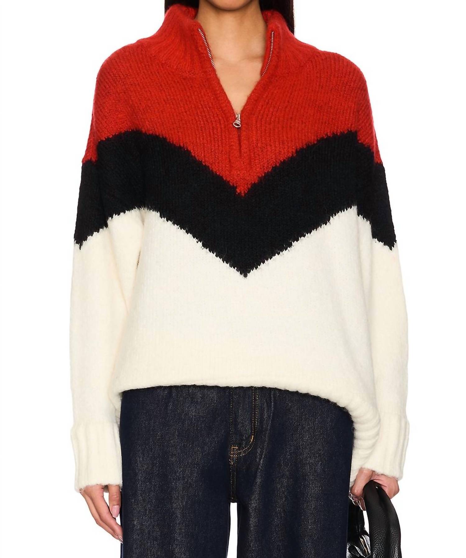 

PISTOLA Свитер Maribel с разноцветным шевроном