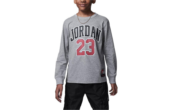 Футболка с длинным рукавом для юниорских тренировок Air Jordan, серый — фото 2