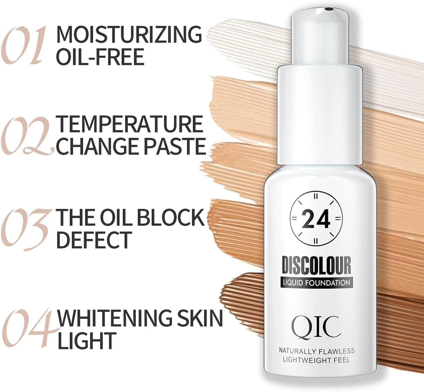 Тональное средство Color Changing Liquid Foundation Pengzi, 30 мл — фото 4