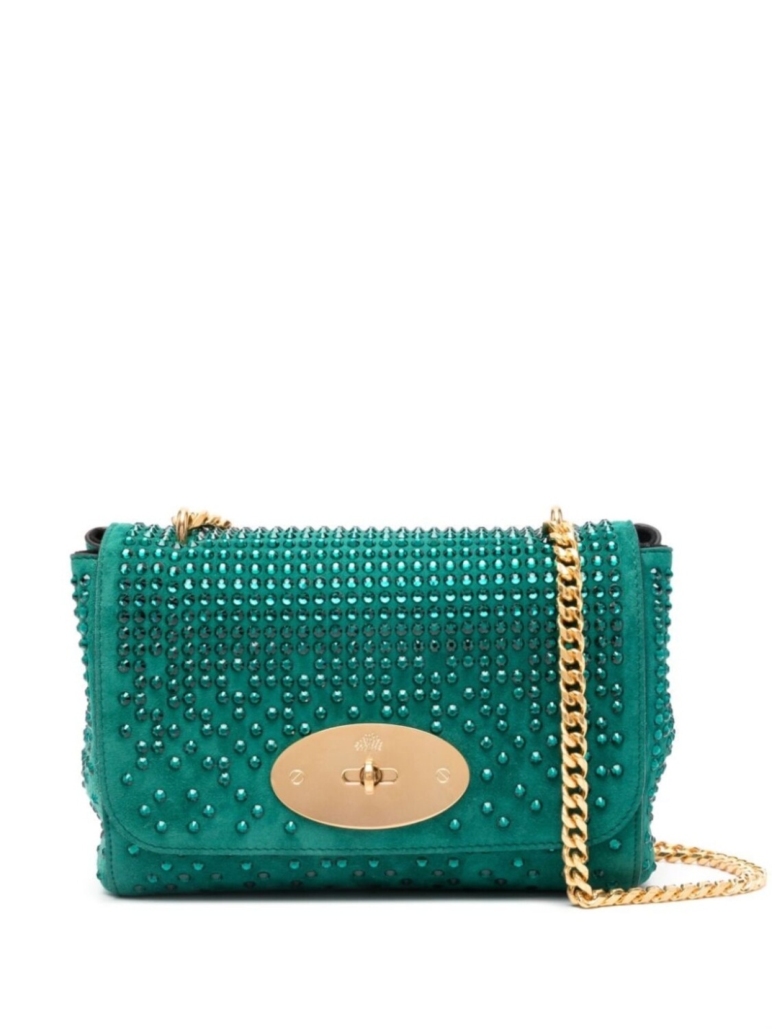 

Mulberry сумка на плечо Lily с кристаллами, зеленый