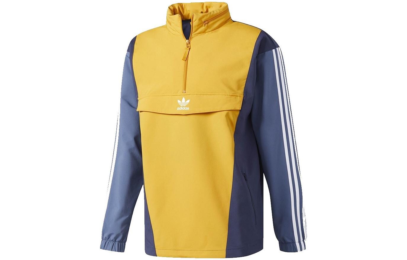 

Clover BLOCKED ANORAK Толстовка мужская желтая Adidas Originals, желтый